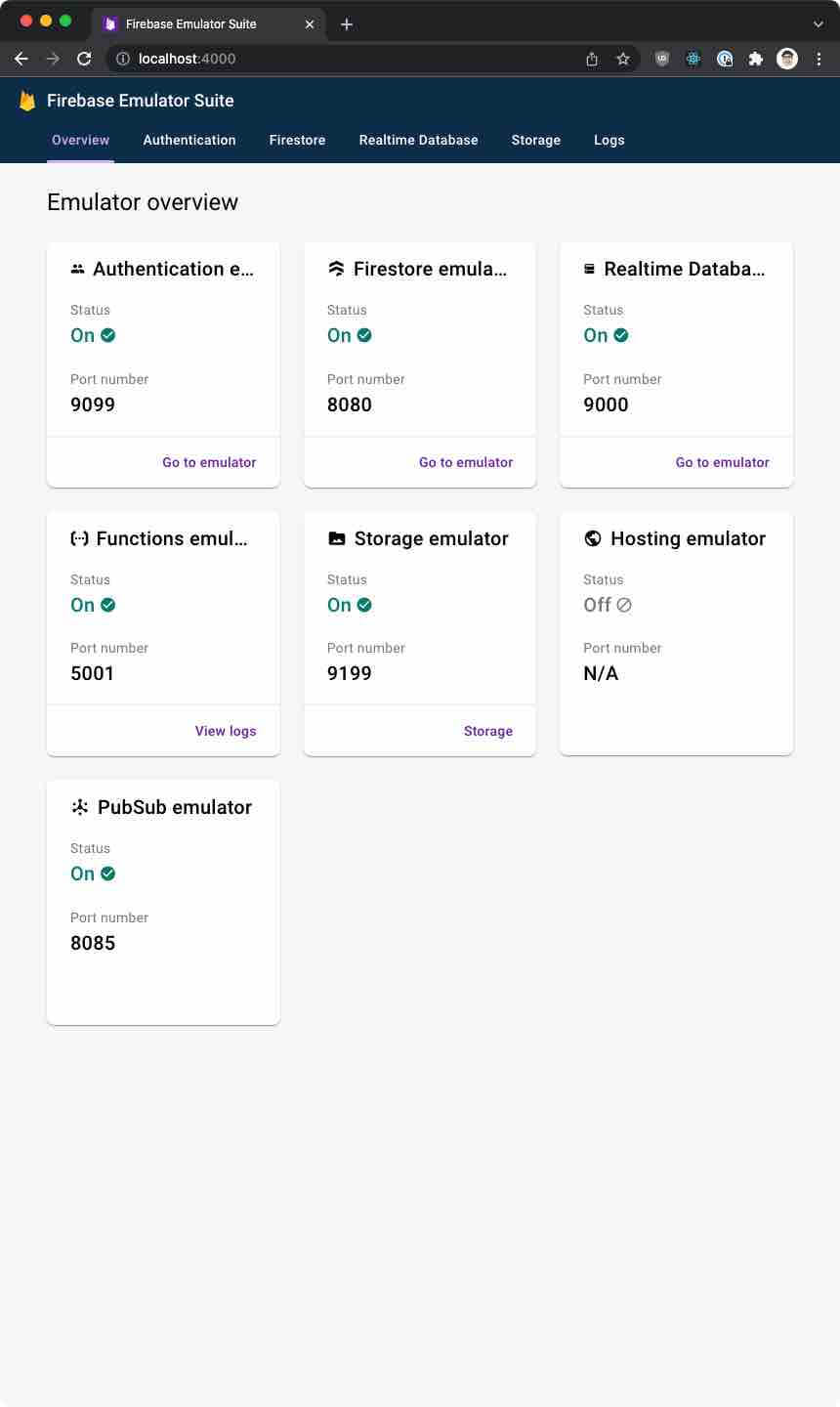 Firebase Emulator Suite Firebase Emulator Suite