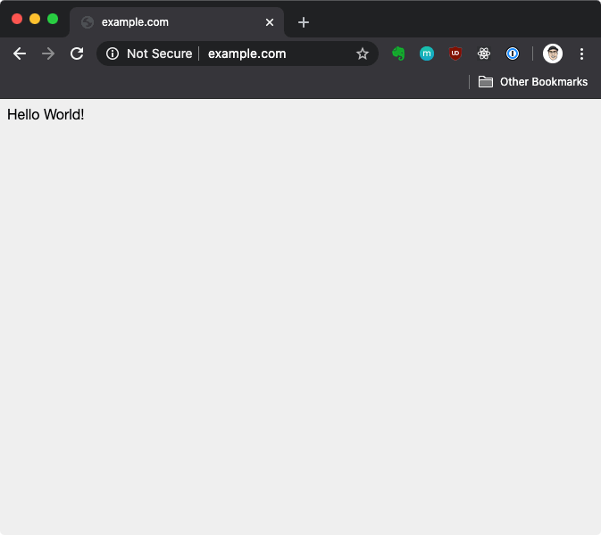 Hello World Website