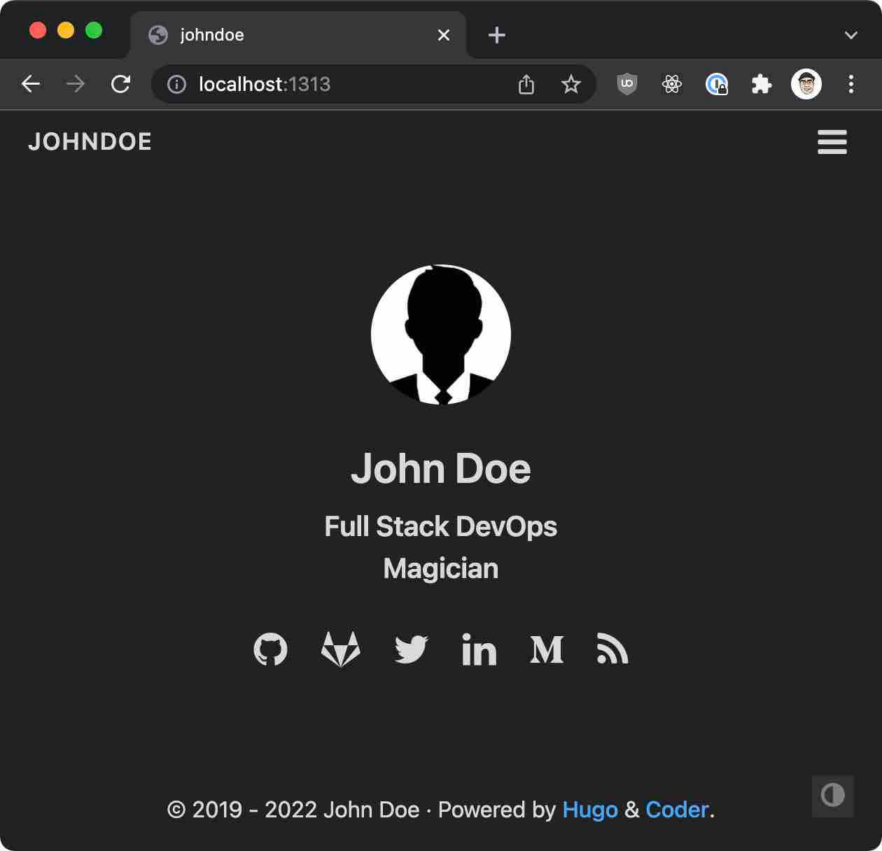 Basic Hugo site