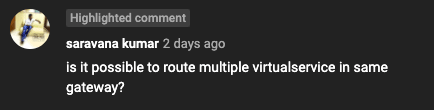 YouTube comment YouTube Comment