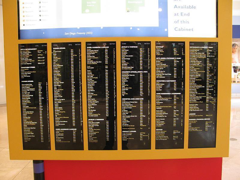 Mall Directory - photo by Steven Damron (https://www.flickr.com/photos/sadsnaps/)
